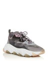 アッシュ ASH Womens Gray Pull Tab 1-1/2 Platform Eclipse Toe Wedge Athletic Sneakers 37 レディース