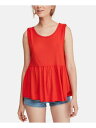 WE THE FREE ファッション トップス WE THE FREE Womens Red Ruffled Sleeveless Crew Neck Top Size: S カラー:Red■ご注文の際は、必ずご確認ください。※こちらの商品は海外からのお取り寄せ商品となりますので、ご入金確認後、商品お届けまで3から5週間程度お時間を頂いております。※高額商品(3万円以上)は、代引きでの発送をお受けできません。※ご注文後にお客様へ「注文確認のメール」をお送りいたします。それ以降のキャンセル、サイズ交換、返品はできませんので、あらかじめご了承願います。また、ご注文をいただいてからの発注となる為、メーカー在庫切れ等により商品がご用意できない場合がございます。その際には早急にキャンセル、ご返金いたします。※海外輸入の為、遅延が発生する場合や出荷段階での付属品の箱つぶれ、細かい傷や汚れ等が発生する場合がございます。※商品ページのサイズ表は海外サイズを日本サイズに換算した一般的なサイズとなりメーカー・商品によってはサイズが異なる場合もございます。サイズ表は参考としてご活用ください。WE THE FREE ファッション トップス WE THE FREE Womens Red Ruffled Sleeveless Crew Neck Top Size: S カラー:Red