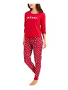 FAMILY PJs ファッション室内下着 下着 FAMILY PJs Womens Red Elastic Band T-Shirt Top Cuffed Pants Pajamas S カラー:Red■ご注文の際は、必ずご確認ください。※こちらの商品は海外からのお取り寄せ商品となりますので、ご入金確認後、商品お届けまで3から5週間程度お時間を頂いております。※高額商品(3万円以上)は、代引きでの発送をお受けできません。※ご注文後にお客様へ「注文確認のメール」をお送りいたします。それ以降のキャンセル、サイズ交換、返品はできませんので、あらかじめご了承願います。また、ご注文をいただいてからの発注となる為、メーカー在庫切れ等により商品がご用意できない場合がございます。その際には早急にキャンセル、ご返金いたします。※海外輸入の為、遅延が発生する場合や出荷段階での付属品の箱つぶれ、細かい傷や汚れ等が発生する場合がございます。※商品ページのサイズ表は海外サイズを日本サイズに換算した一般的なサイズとなりメーカー・商品によってはサイズが異なる場合もございます。サイズ表は参考としてご活用ください。FAMILY PJs ファッション室内下着 下着 FAMILY PJs Womens Red Elastic Band T-Shirt Top Cuffed Pants Pajamas S カラー:Red