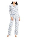 CHARTER CLUB Womens White Button Up Top Straight leg Pants Knit Pajamas S レディース