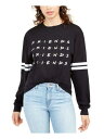 HYBRID APPAREL Womens Black Long Sleeve Crew Neck Top Juniors M fB[X