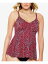 SWIM SOLUTIONS Women's Burgundy Flounce Fits up to D Cup Tankini Swimsuit Top 14 ǥ