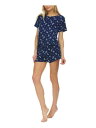 FLORA Sets Navy Comfort Short Sleeve Round Neck Sleepwear T-Shirt Juniors L レディース