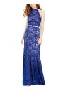 SEQUIN HEARTS Womens Blue Full-Length Formal Pleated Skirt Juniors 9 レディース