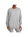 AQUA Womens Gray Heather Long Sleeve Crew Neck Wear To Work Sweater L レディース