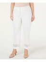 ALFANI Womens White Lace Pants 22W レディース