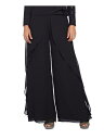 ADRIANNA PAPELL Womens Black Sheer Evening Wide Leg Pants 8 fB[X