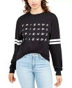 ワーナー Warner Brothers Junior's Friends Graphic Top Black Size X-Large レディース