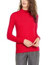 ゴールド Planet Gold Junior's Mock Neck Sweater Red Size X-Small レディース