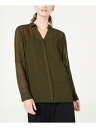 ALFANI Womens Green Long Sleeve Scoop Neck Top XL レディース