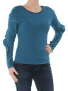 BAR III Womens Ruffle-sleeve Long Sleeve Scoop Neck Top レディース