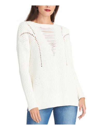 レイチェルロイ RACHEL RACHEL ROY Womens Ivory Textured Long Sleeve Crew Neck Sweater XL レディース