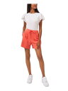 RILEY&RAE Womens Coral Pocketed Tie Relaxed Fit. Shorts S レディース