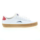 ラカイ Lakai Newport MS1240251A00 Mens White Leather Skate Inspired Sneakers Shoes メンズ