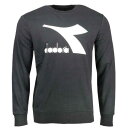 fBAh Diadora Logo Chromia Crew Neck Sweatshirt Mens Black 177764-80013 Y