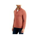 Club Room Mens Birdseye Quarter-Zip Pullover Rose Gold Size XXL メンズ