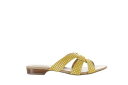 ヴァネリ VANELi Womens Broska Yellow/White Regie Print Sandals Size 7.5 レディース