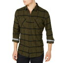 American Rag Cie AMERICAN RAG CIE NEW Men's Heaton Plaid Button-Front Shirt TEDO Y
