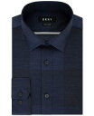 ディーケーエヌワイ DKNY Men's Slim Fit Stretch Kaihara Denim Dress Shirt Blue Size XL メンズ