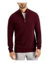 CLUBROOM Mens Burgundy Quarter-Zip Pullover Sweater XXL メンズ