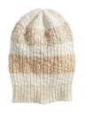 フリーピーポー FREE PEOPLE Womens Beige Striped Fitted Winter Beanie Hat Cap レディース