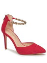 BCBG ジェネレーション BCBGENERATION Womens Red Chain Haindi Pointed Toe Stiletto Leather Pumps 11 レディース