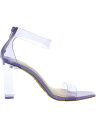INC Womens Purple Translucent Padded Makenna Square Toe Block Heel Sandals 8 M fB[X