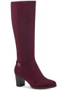 GIANI BERNINI Womens Burgundy Adonnys Round Toe Block Heel Heeled Boots 7 M fB[X