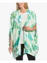 q[ HUE Intimates Green leafs Sleepwear Robe Size: SM fB[X