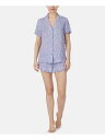 xbcB[W\ BETSEY JOHNSON Intimates Purple Button Down Sleepwear Shirt Size: L fB[X