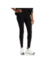 AQUA Womens Black Stretch Ribbed Skinny Leggings XL fB[X