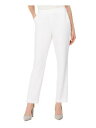 KASPER Womens White Straight leg Pants 18 レディース