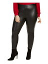 BAR III Womens Faux Leather Party Skinny Pants fB[X