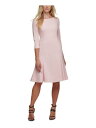 fB[P[GkC DKNY Womens Pink Ruffled Knee Length Dress 4 fB[X