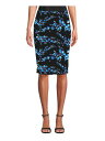 ニコール NICOLE MILLER Womens Black Floral Knee Length Evening Pencil Skirt 0 レディース