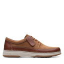 クラークス Clarks Mens Nature 5 Lo Brown Leather Casual Shoes メンズ