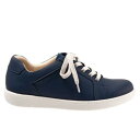 トロッターズ Trotters Adore T2117-400 Womens Blue Wide Leather Lifestyle Sneakers Shoes レディース