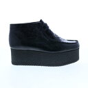 クラークス クラークス Clarks Wallabee ELVTD 26160832 Womens Black Leather Wedges Heels Shoes 6.5 レディース