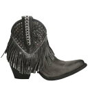 󥬤㤨Corral Boots E1435 Black Studs & Fringe Round Toe Cowboy Booties Womens Black Dr ǥפβǤʤ25,140ߤˤʤޤ
