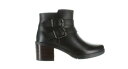 クラークス Clarks Womens Hollis Pearl Black Leather Ankle Boots Size 5 (1806470) レディース