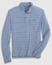 Wj[ I[ johnnie-O Combs Striped Henley Pullover Lakeside Size L Y