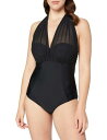 J[r[PCg Curvy Kate Womens Standard Wrapsody Bandeau Swimsuit Black 34FF fB[X