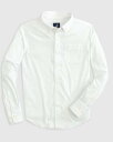 Wj[ I[ johnnie-O Tradd Jr. Performance Button Up Shirt White Size 10 Y