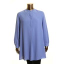 Anne Klein アンクライン ANNE KLEIN NEW Women s Solid Georgette Mandarin Collar Tunic Shirt Top XXS TEDO レディース