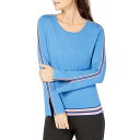 Alfani ALFANI NEW Women's Glazed Cobalt Varsity Stripe Bell Sleeves Sweater Top XL TEDO レディース