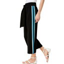 INC NEW Women's Stripe Wide-leg Regular Fit Pull On Capris Cropped Pants M TEDO fB[X