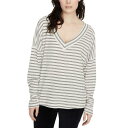 Sanctuary サンクチュアリ SANCTUARY NEW Women's Cotton Blend Eryka Stripe V-neck Casual Shirt Top S TEDO レディース