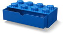 Room Copenhagen Ryn[Q LEGO Desk Drawer Stackable Storage with 8 Knobs In Blue [New Toy] Blue Brick