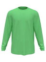 PGA Tour ファッション スーツ PGA Tour Men's Mixed Media Sun Protection Golf Shirt Green Size Large カラー:Green■ご注文の際は、必ずご確認ください。※こち...