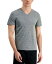 ID Ideology Men's Birdseye Mesh V Neck T-Shirt Gray Size Small メンズ